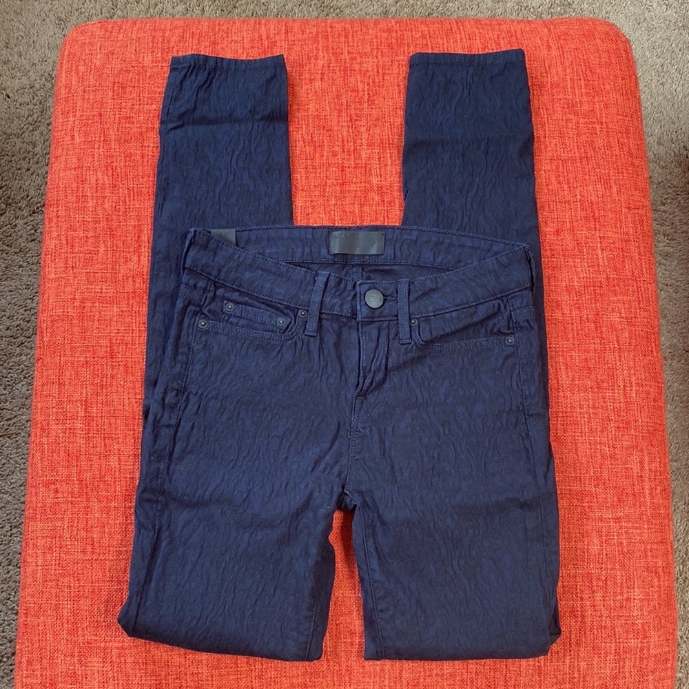 VINCE Jacquard Blue Black Skinny Jeans